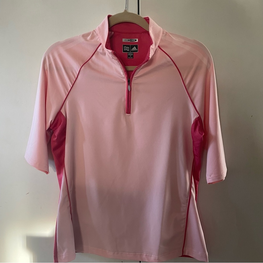 Adidas Climacool Pink Sports Quarter‎ Zip
